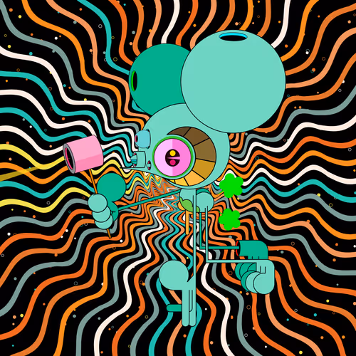 Neogen Space Monkeys By Dalek X Generative Artwork