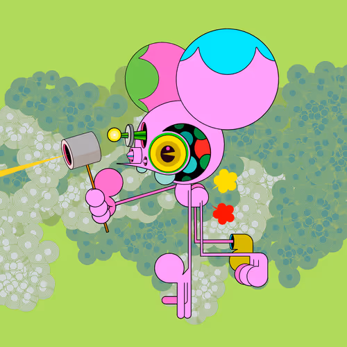 Neogen Space Monkeys By Dalek X Generative Artwork
