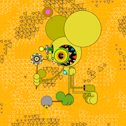 Neogen Space Monkeys By Dalek X Generative Artwork