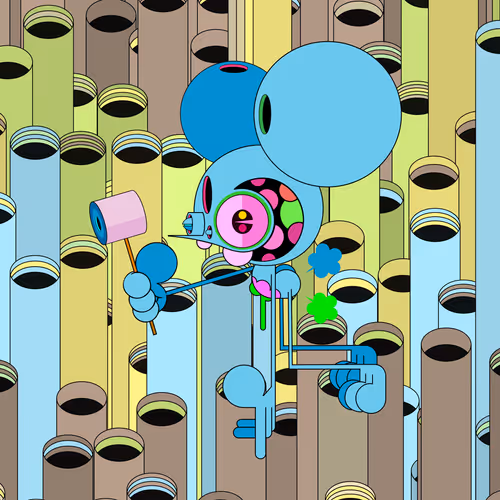 Neogen Space Monkeys By Dalek X Generative Artwork
