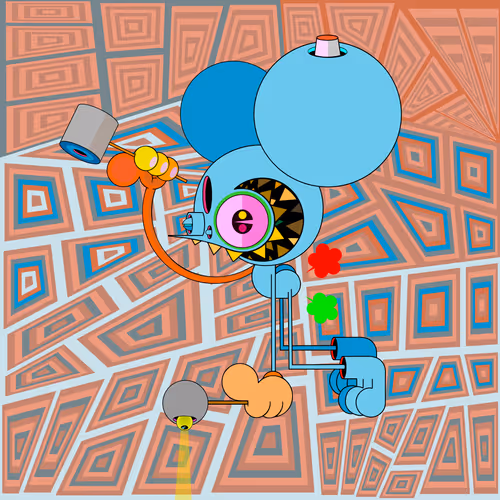 Neogen Space Monkeys By Dalek X Generative Artwork