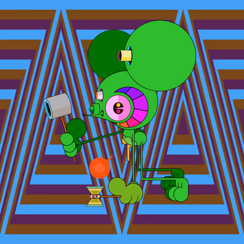 Neogen Space Monkeys By Dalek X Generative Artwork