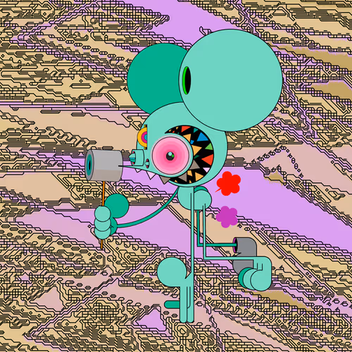 Neogen Space Monkeys By Dalek X Generative Artwork