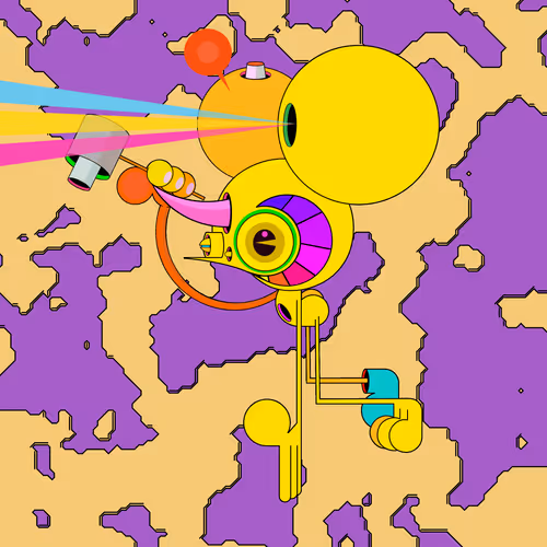 Neogen Space Monkeys By Dalek X Generative Artwork