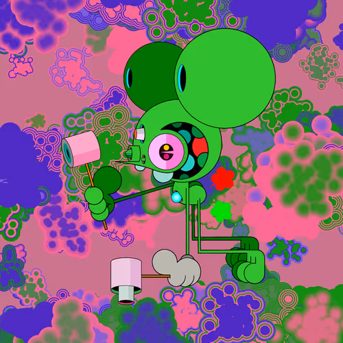 Neogen Space Monkeys By Dalek X Generative Artwork