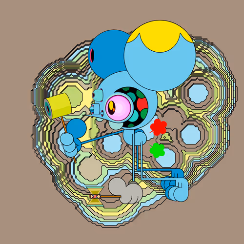 Neogen Space Monkeys By Dalek X Generative Artwork