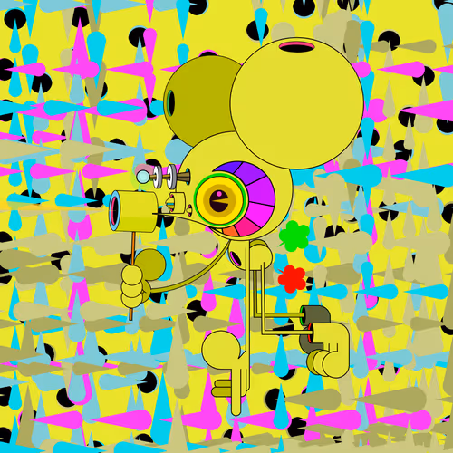 Neogen Space Monkeys By Dalek X Generative Artwork