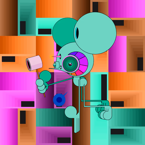 Neogen Space Monkeys By Dalek X Generative Artwork