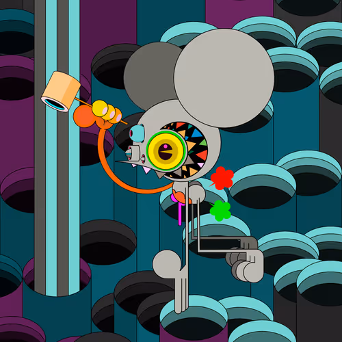 Neogen Space Monkeys By Dalek X Generative Artwork