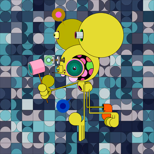 Neogen Space Monkeys By Dalek X Generative Artwork