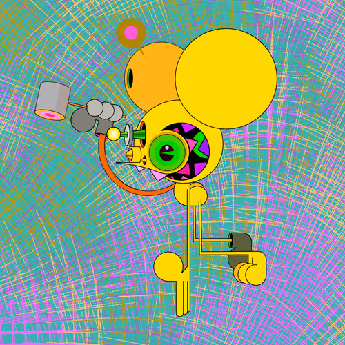 Neogen Space Monkeys By Dalek X Generative Artwork