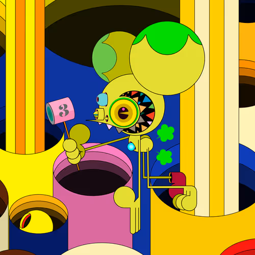 Neogen Space Monkeys By Dalek X Generative Artwork