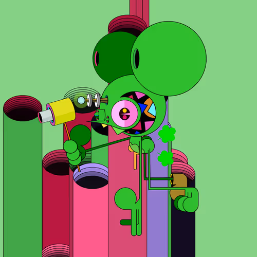 Neogen Space Monkeys By Dalek X Generative Artwork