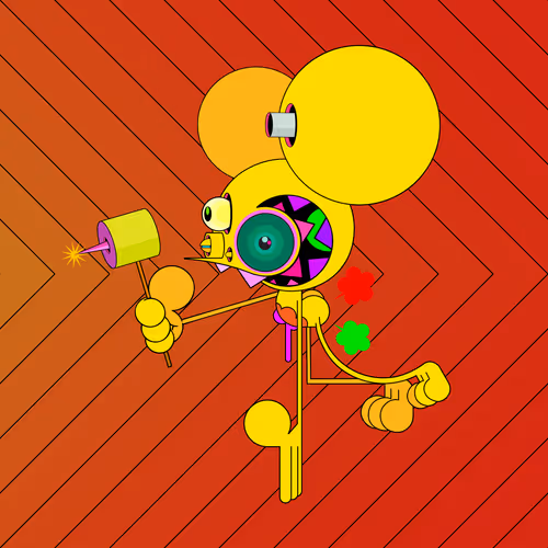 Neogen Space Monkeys By Dalek X Generative Artwork