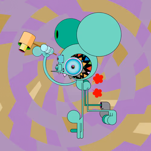 Neogen Space Monkeys By Dalek X Generative Artwork