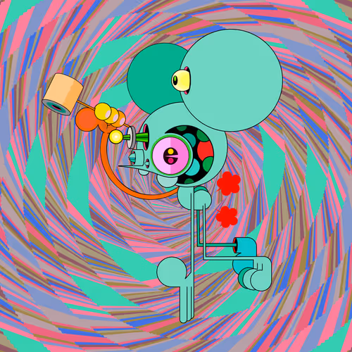 Neogen Space Monkeys By Dalek X Generative Artwork