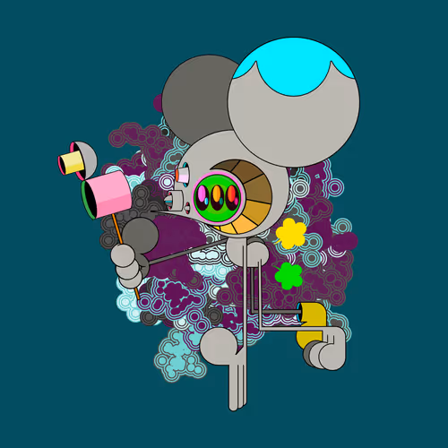Neogen Space Monkeys By Dalek X Generative Artwork