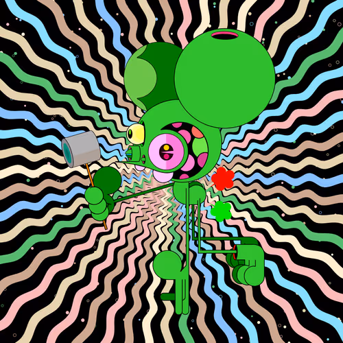 Neogen Space Monkeys By Dalek X Generative Artwork