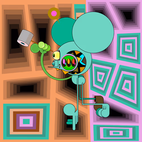 Neogen Space Monkeys By Dalek X Generative Artwork