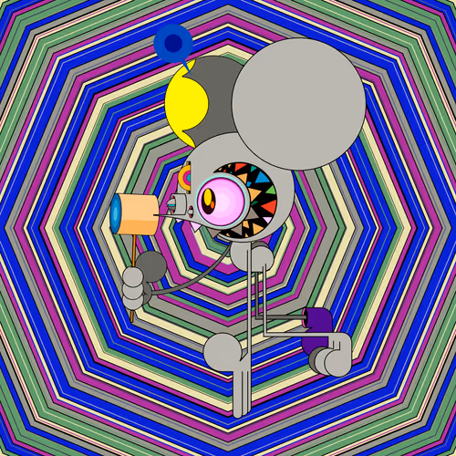 Neogen Space Monkeys By Dalek X Generative Artwork