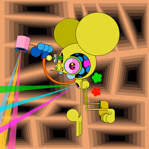 Neogen Space Monkeys By Dalek X Generative Artwork