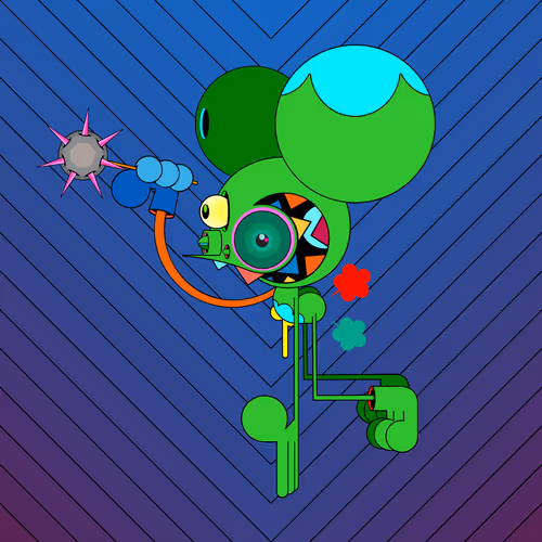 Neogen Space Monkeys By Dalek X Generative Artwork