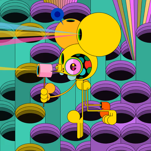 Neogen Space Monkeys By Dalek X Generative Artwork