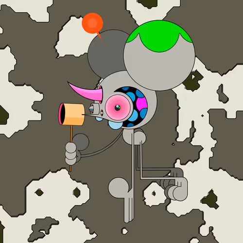 Neogen Space Monkeys By Dalek X Generative Artwork
