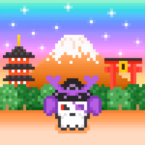 Joi Ito X Kawaii Skull Collection Mt Fuji