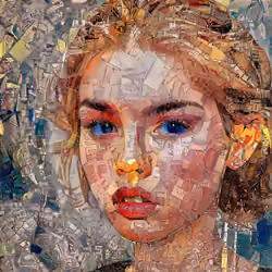 Lady Daffodil - animated mosaic