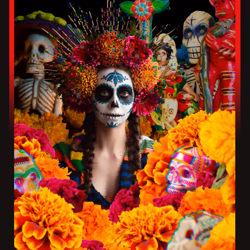 Catrina en la ofrenda