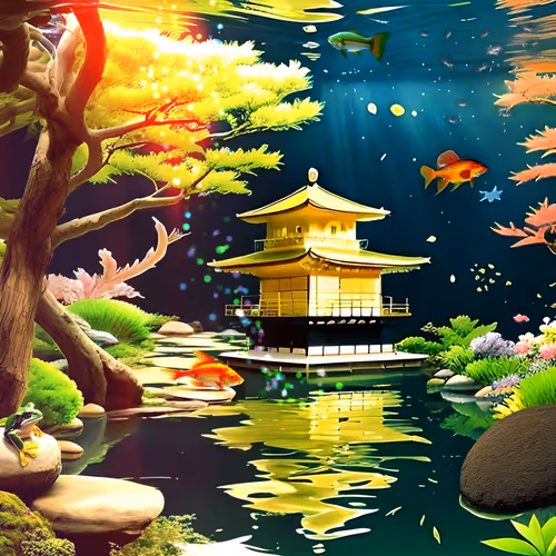 Beautiful Kinkakuji Temple