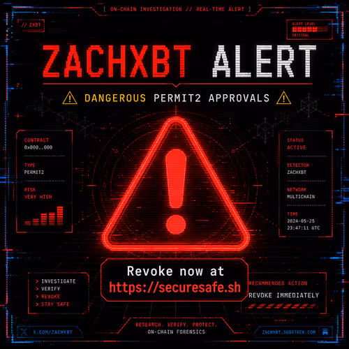 ⚠️ ZachXBT Alert: $47306.24 at Risk
