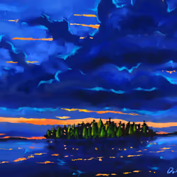 Night River