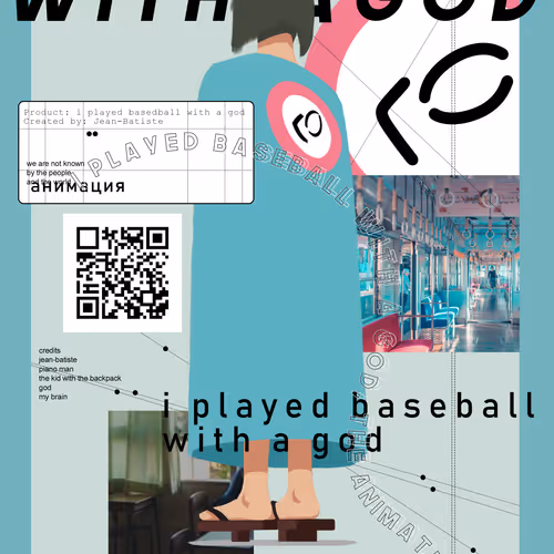 Poster for "i played baseball with a god"