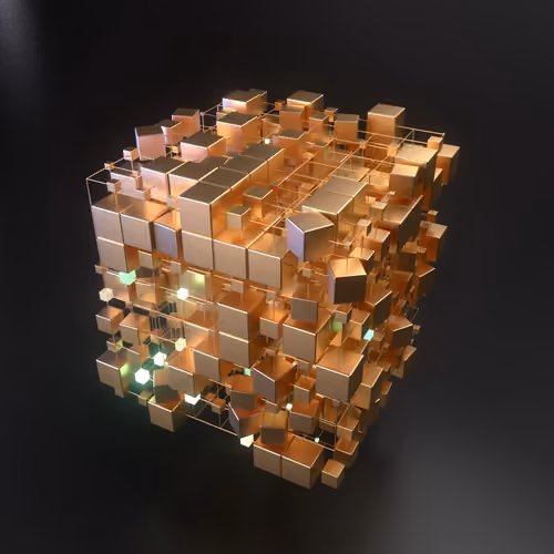 Gold Cuboid