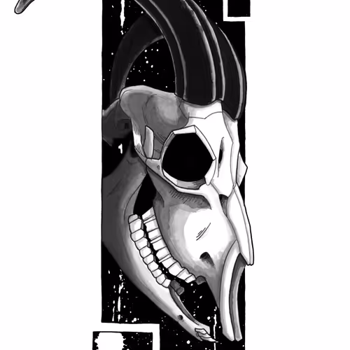 Goat Skull Study II
