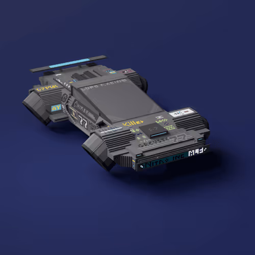 Grey Race Hovercar