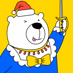Party Polar Bear #2681