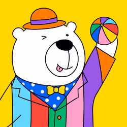 Party Polar Bear #2418