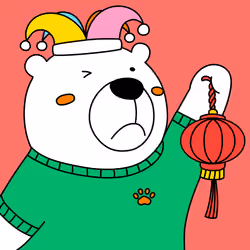 Party Polar Bear #558