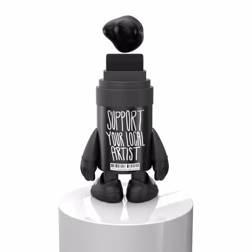 Secret Walls Marker Mascot (Black and White) #22/29