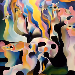 Radiant Migration of the Dreaming Deer