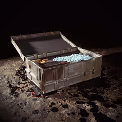 Plastic Crate with Tools