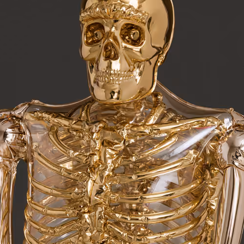Puffy Skeleton #3775 · 24K Gold