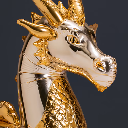 Puffy Dragon #6205 · 24K Gold