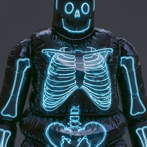 Puffy Skeleton #3680