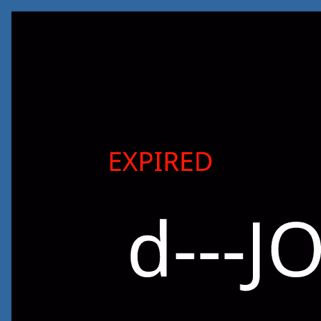 [EXPIRED ITEM] d/JOE