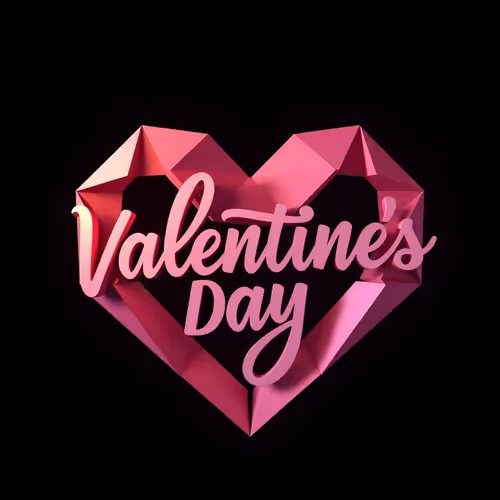 3D Valentine Love in Every Pixel