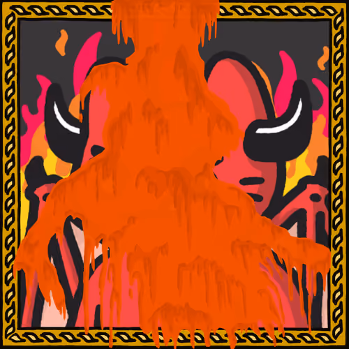 Cool Cat #5280, Splatted, 2022